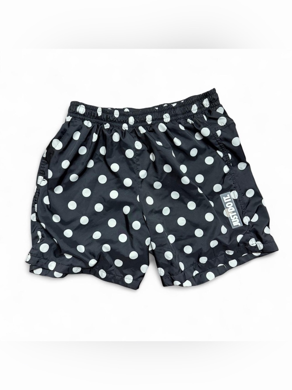 Nike Sportswear JDI Just Do It Woven Shorts Black White Polka Dot Men's Medium